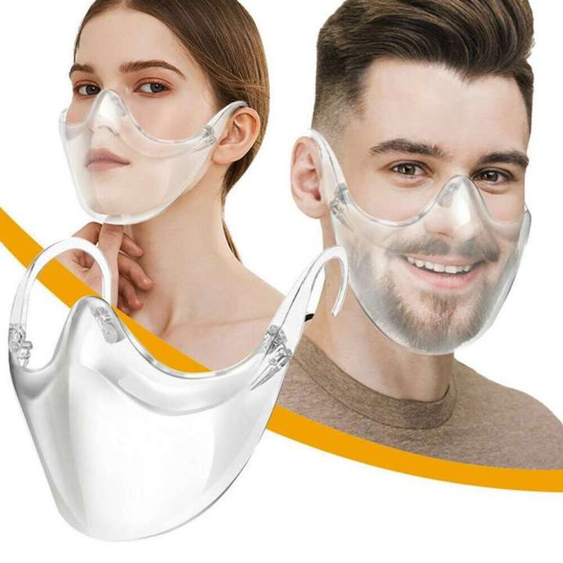 3PCS Protection PC Mask Transparent Mask Anti-splash Isolation Protective Cover HD Face Shield